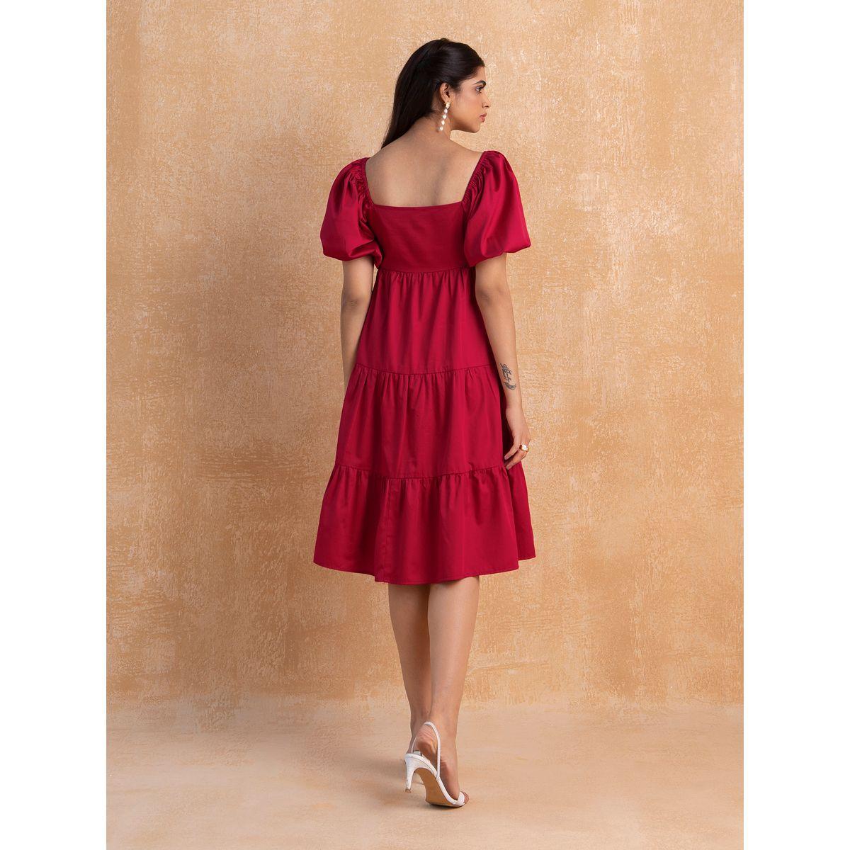 Femella X Styli Cotton Tiered Midi Dress with Pockets-women-clothing-dresses-image-7