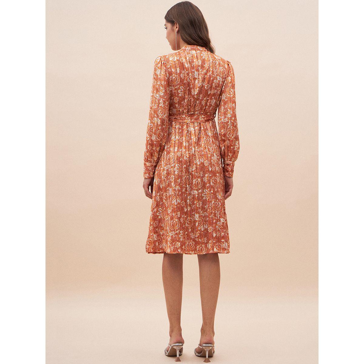 فستان ميدي بنسيج اللوريكس فِميلا × ستايلي-women-clothing-dresses-image-1