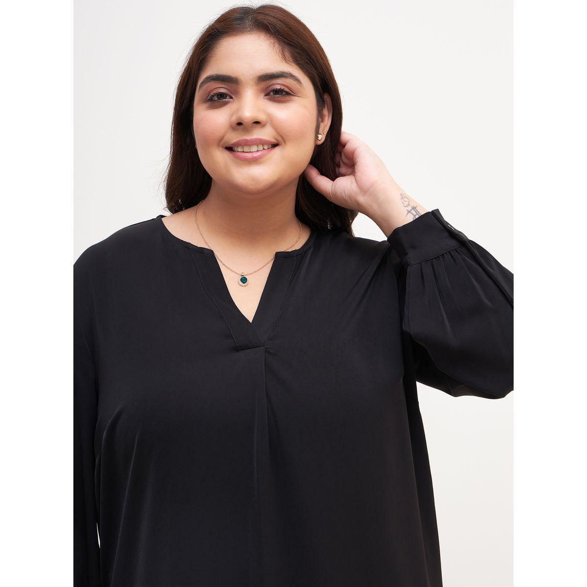 Femella X Styli Plus Notch Neck Shift Maxi Dress-women-clothing-dresses-image-3