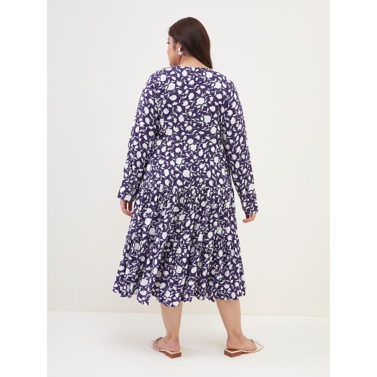 Femella X Styli Plus Floral Print Wrap Midi Dress-women-clothing-dresses-image-2