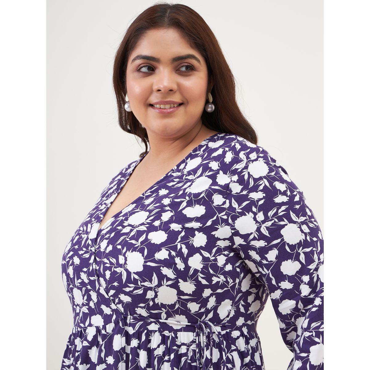 Femella X Styli Plus Floral Print Wrap Midi Dress-women-clothing-dresses-image-4