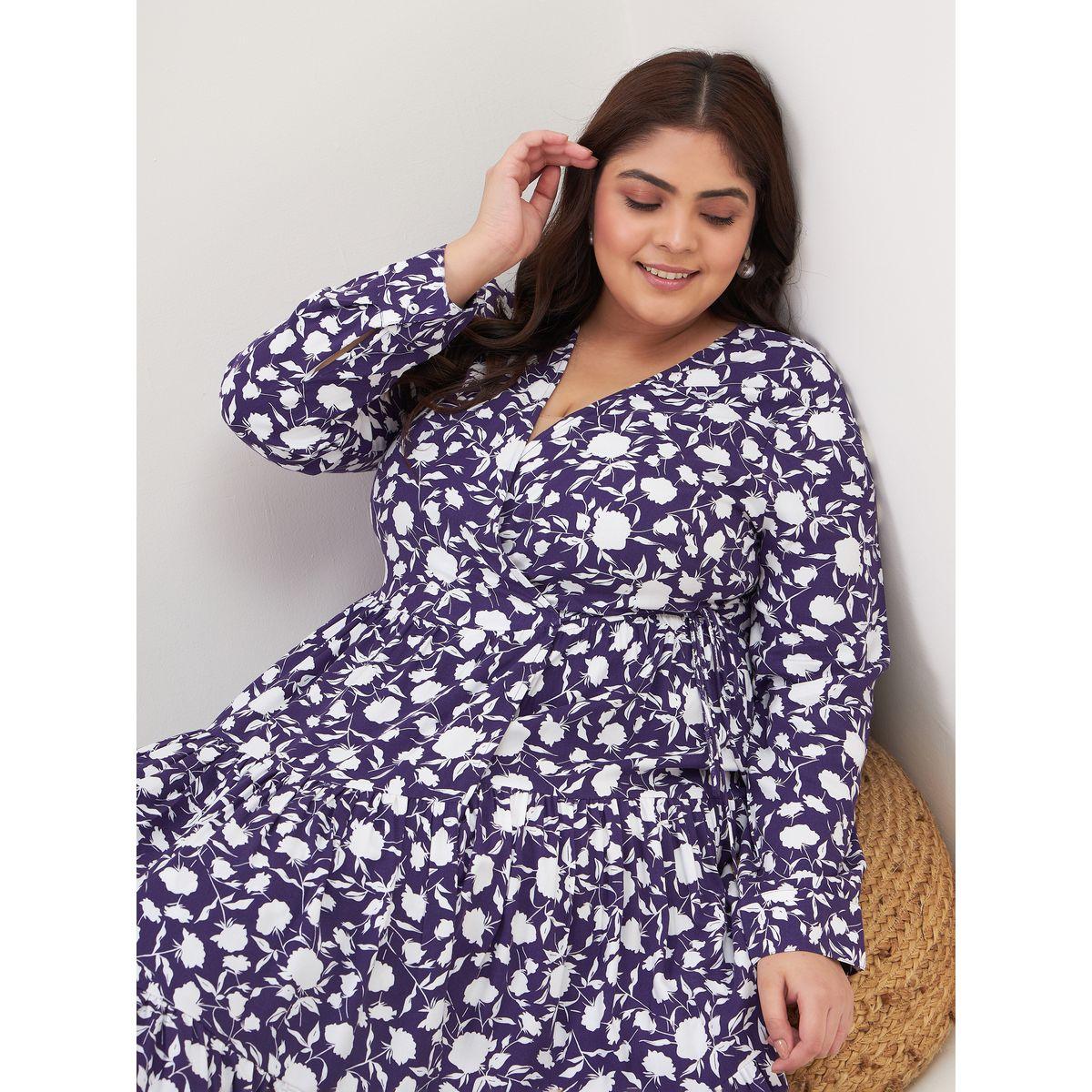 Femella X Styli Plus Floral Print Wrap Midi Dress-women-clothing-dresses-image-8