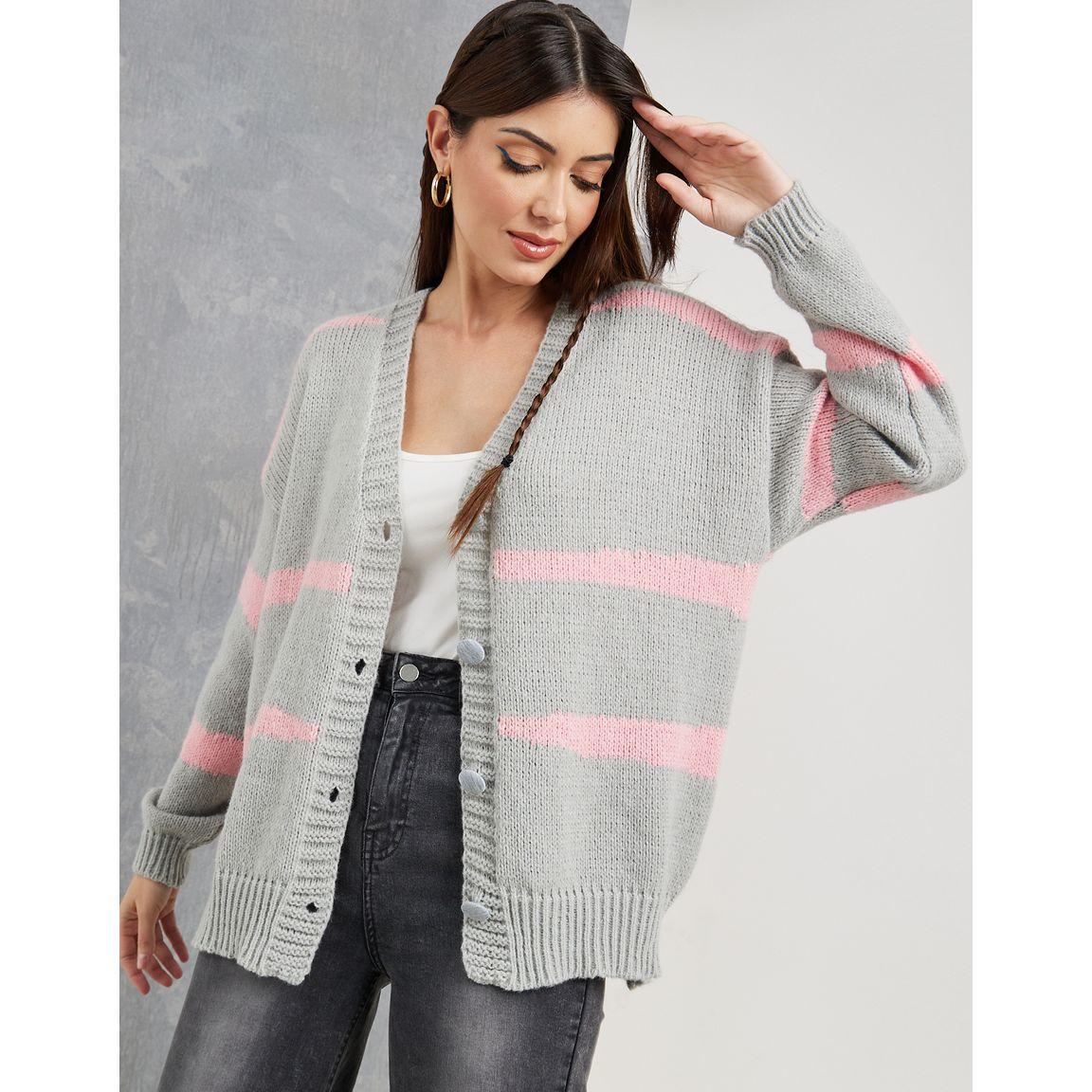 كارديجان واسع بأزرار غلق-women-winterwear-cardigansandjumpers-cardigans-image-3