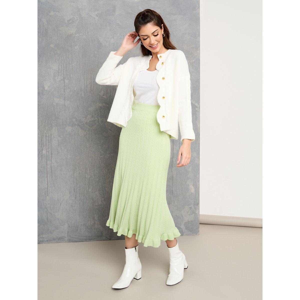 تنورة ميدي بتفاصيل محبوكة-women-clothing-bottoms-skirts-image-1