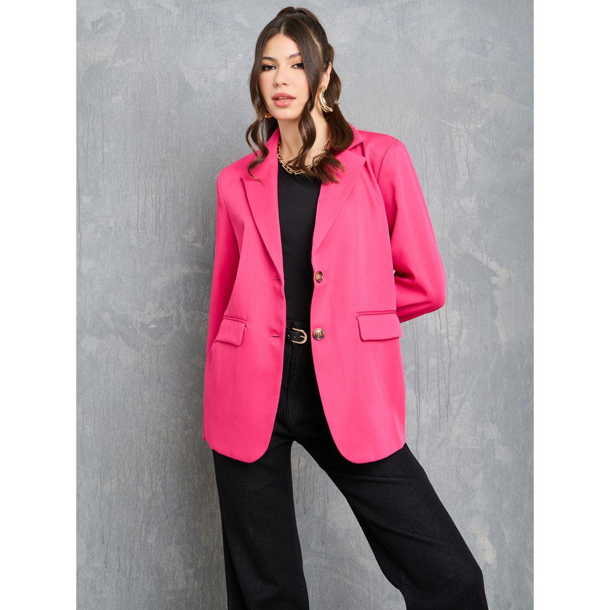 بليزر واسع بأزرار غلق-women-clothing-coatsandjackets-blazers-image-5