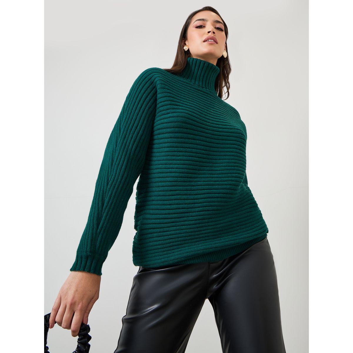 Styli Regular Fit Chunky Knit Ribbed Turtle Neck Sweater-women-clothing-cardigansandjumpers-jumpers-image-1