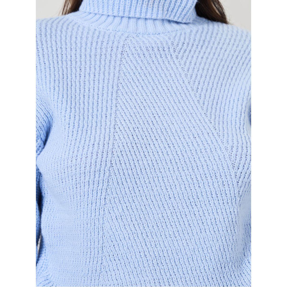 Styli Solid Turtle Neck Textured Sweater-women-clothing-cardigansandjumpers-jumpers-image-3