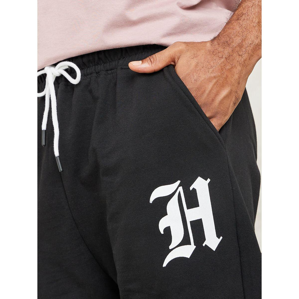 Styli  Placement Print Oversized Jogger with Drawcord Detail-men-clothing-bottoms-joggers-image-3