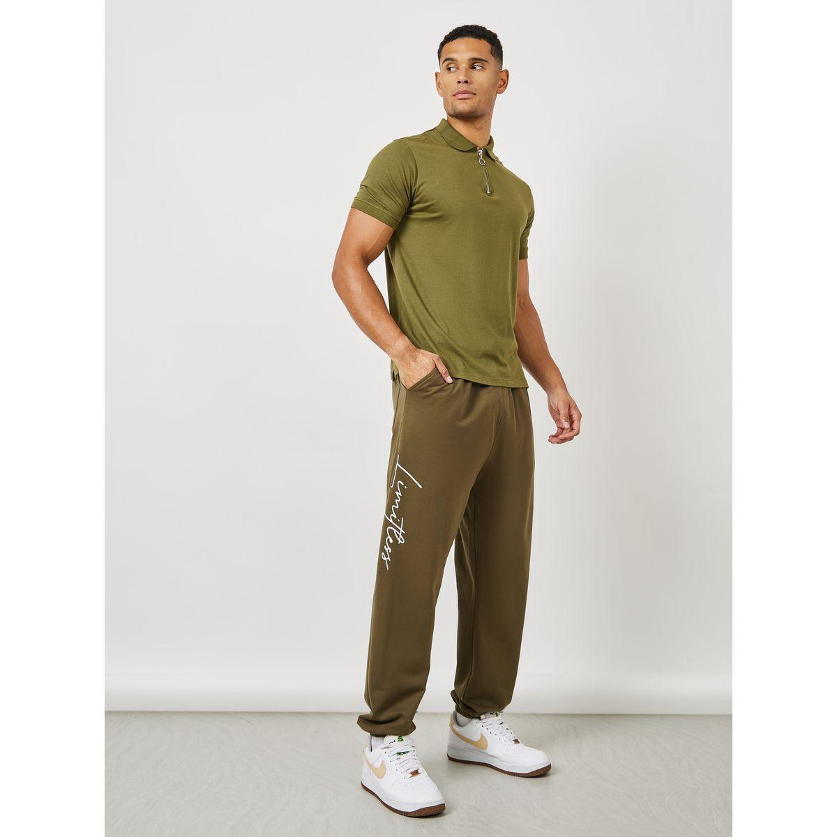 Styli Slogan Print Oversized Jogger with Drawcord Detail-men-clothing-bottoms-joggers-image-2