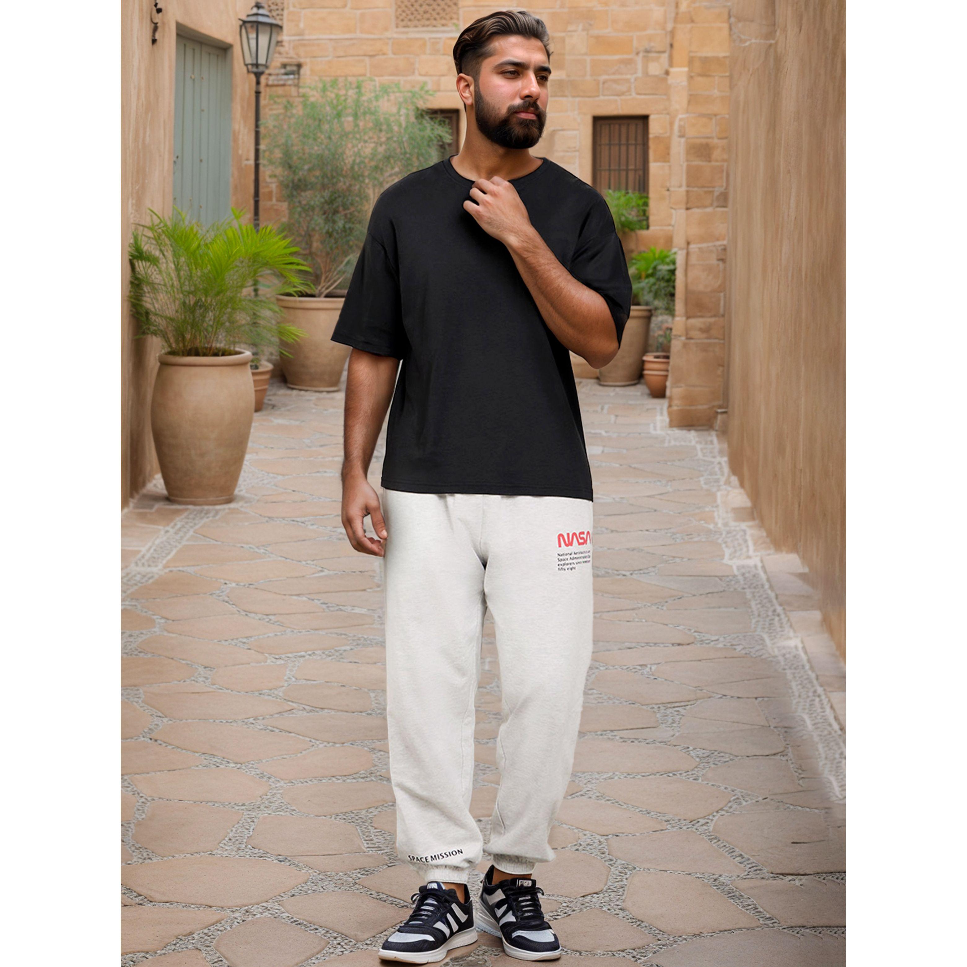 Styli NASA Printed Fleece Oversized Jogger-men-clothing-bottoms-joggers-image-1