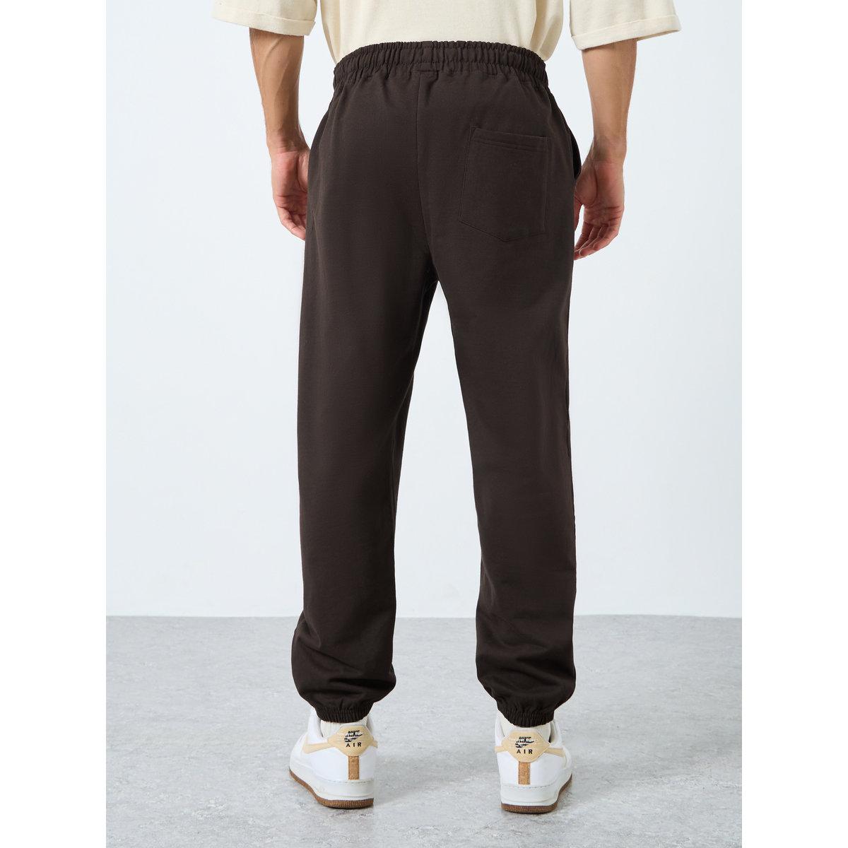 Styli  Heavy Fleece Panel Jogger with Drawstring-men-clothing-bottoms-joggers-image-4