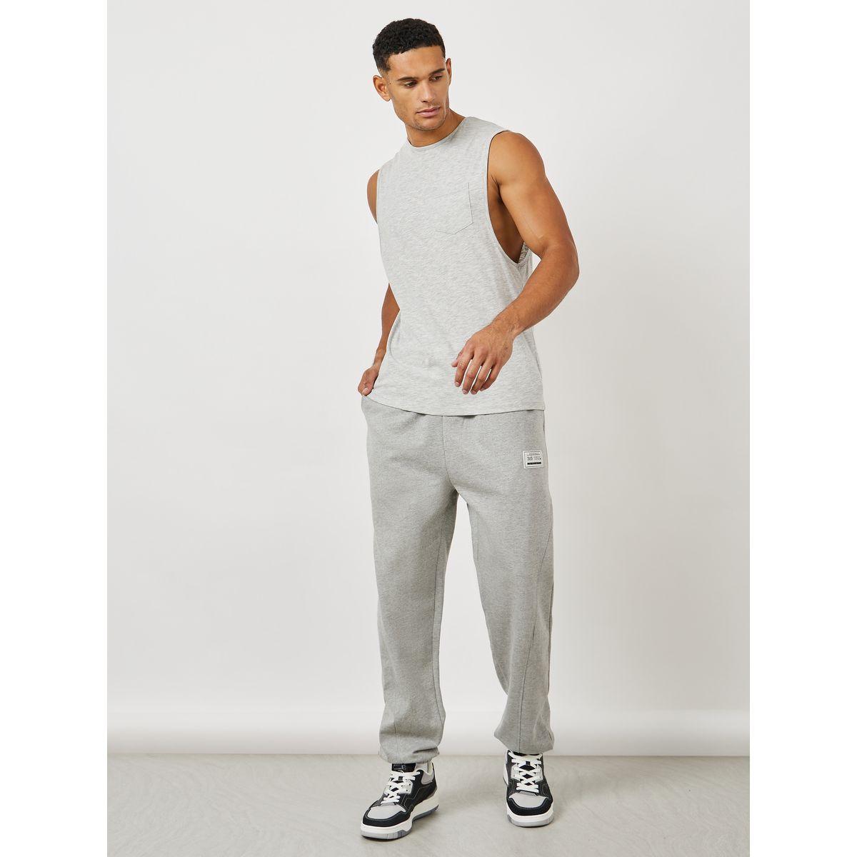 جوغر فليس بأربطة وجيوب-men-clothing-bottoms-joggers-image-1