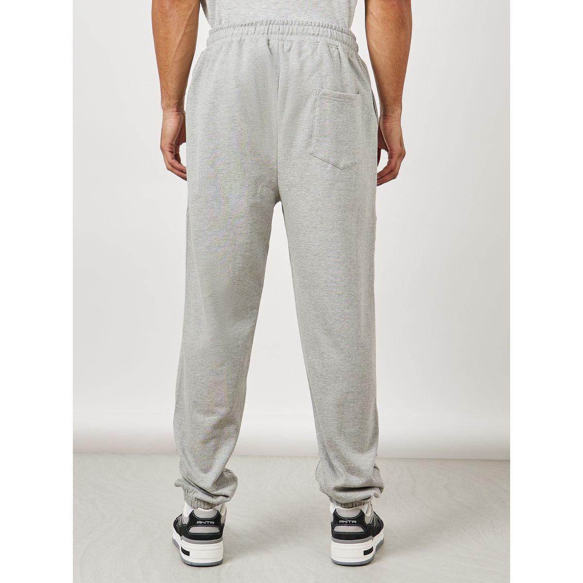 Styli Fleece Panel Jogger with Drawcord & Patch Detail-men-clothing-bottoms-joggers-image-4