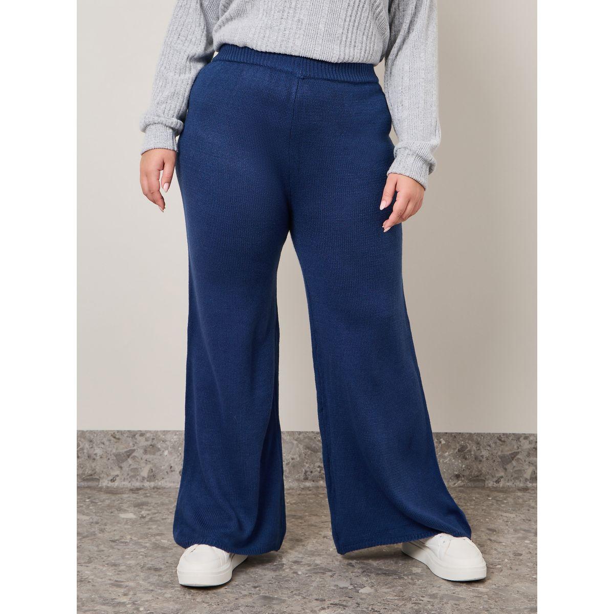 Styli Plus Solid High Rise Wide Leg Pants-women-clothing-bottoms-trousers-image-1