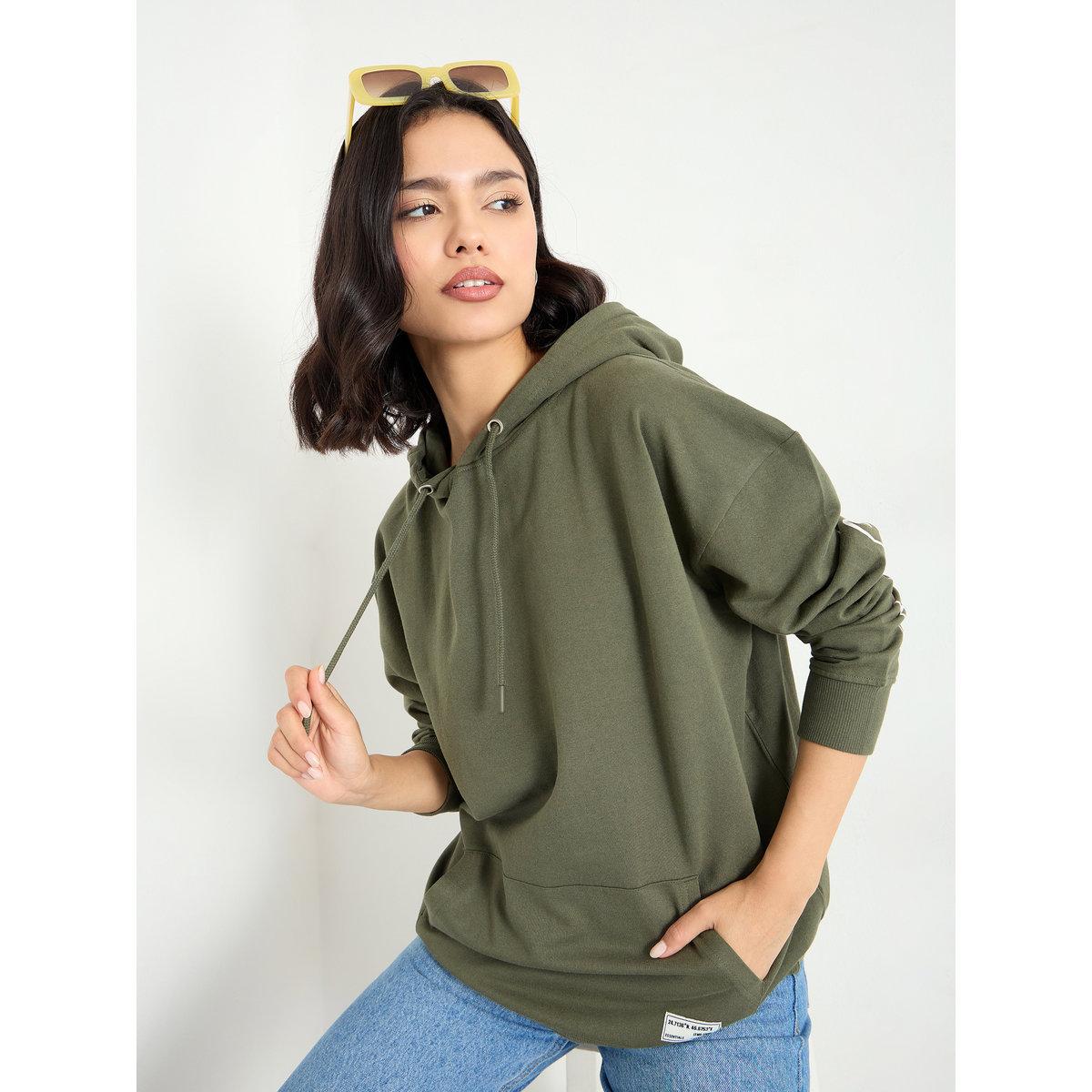 Styli Oversized Longline Sweatshirt with Dropped Shoulder-women-winterwear-hoodiesandsweatshirts-hoodies-image-1