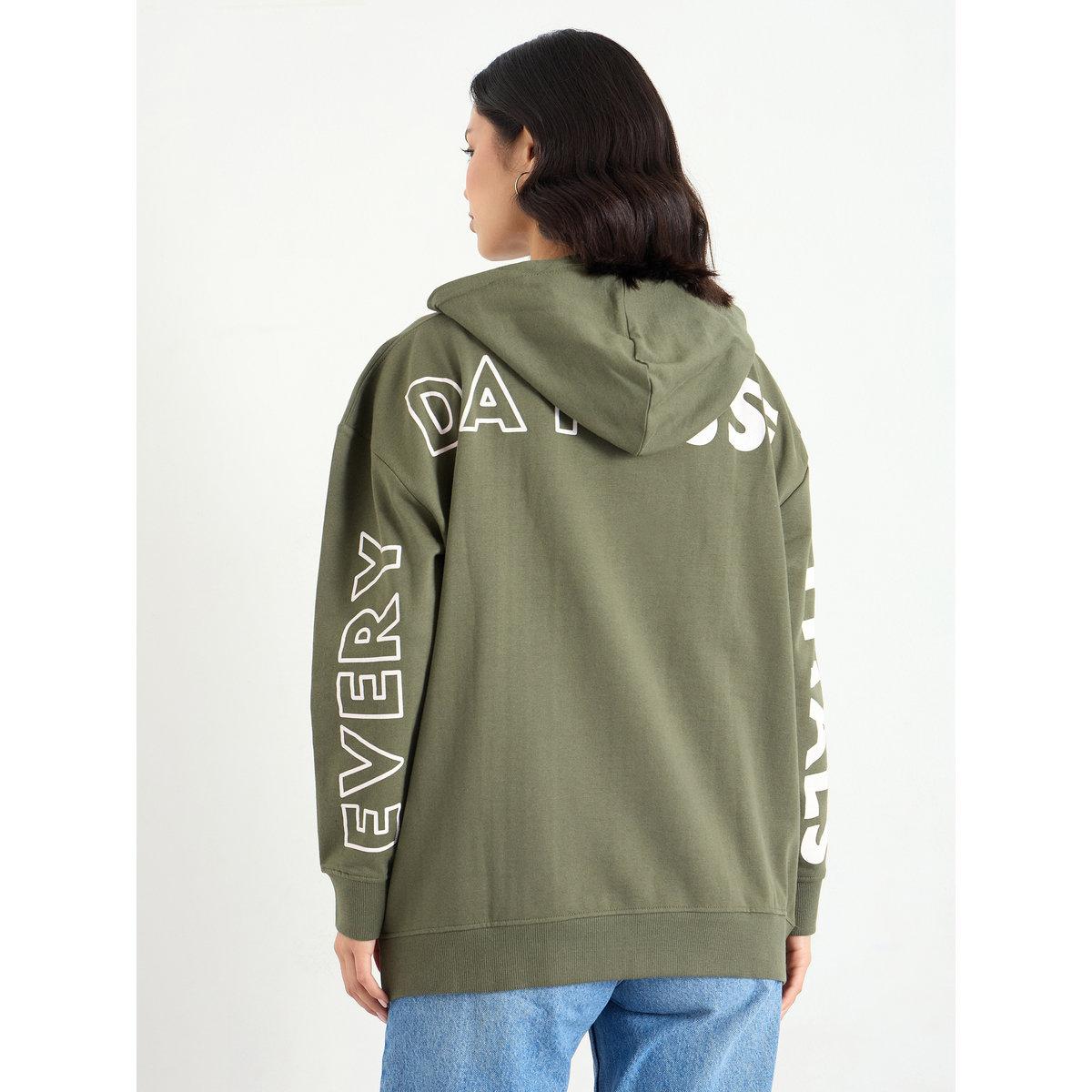 Styli Oversized Longline Sweatshirt with Dropped Shoulder-women-winterwear-hoodiesandsweatshirts-hoodies-image-5