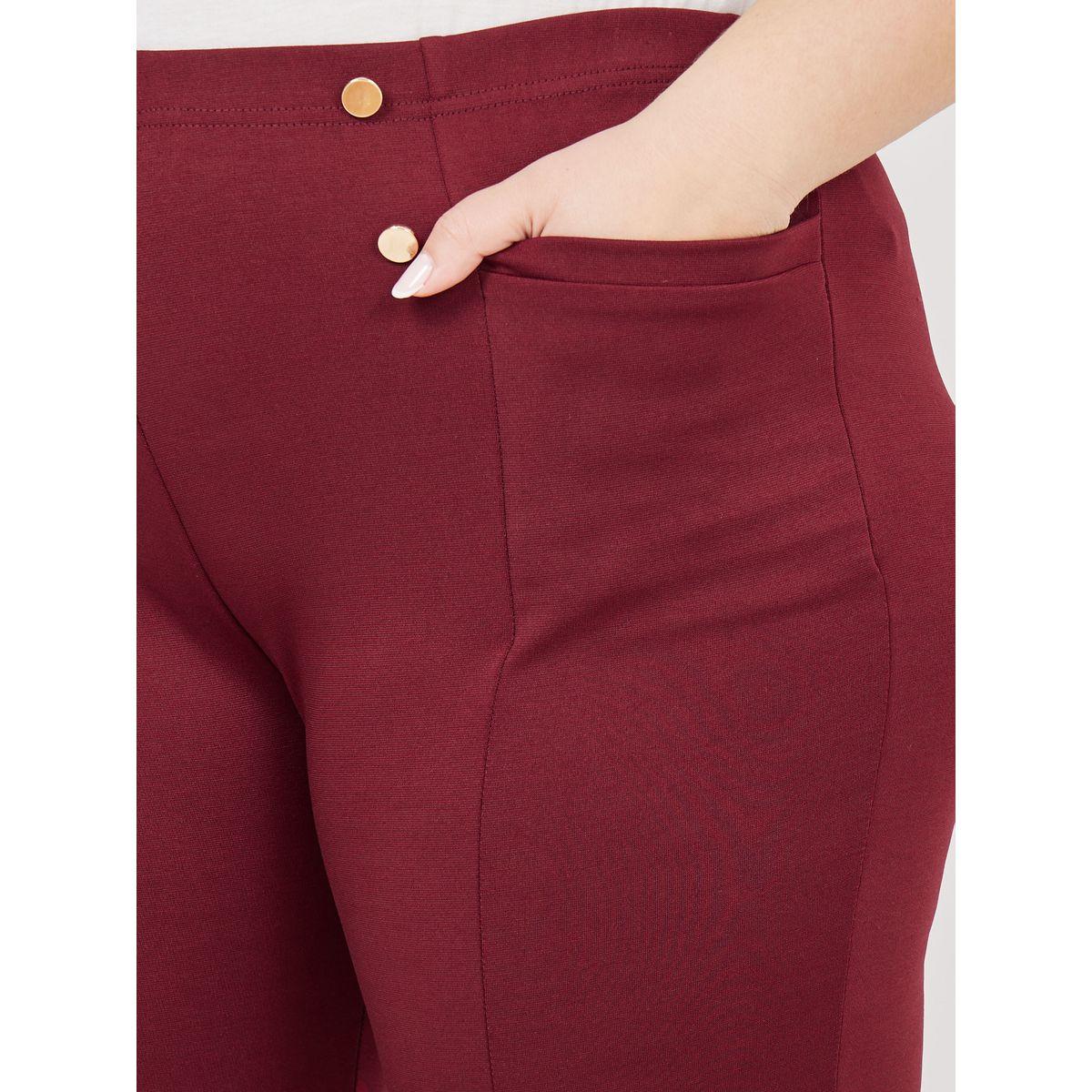 Styli Plus High Rise Button Detail Skinny Fit Tregging-women-clothing-bottoms-leggings-image-3