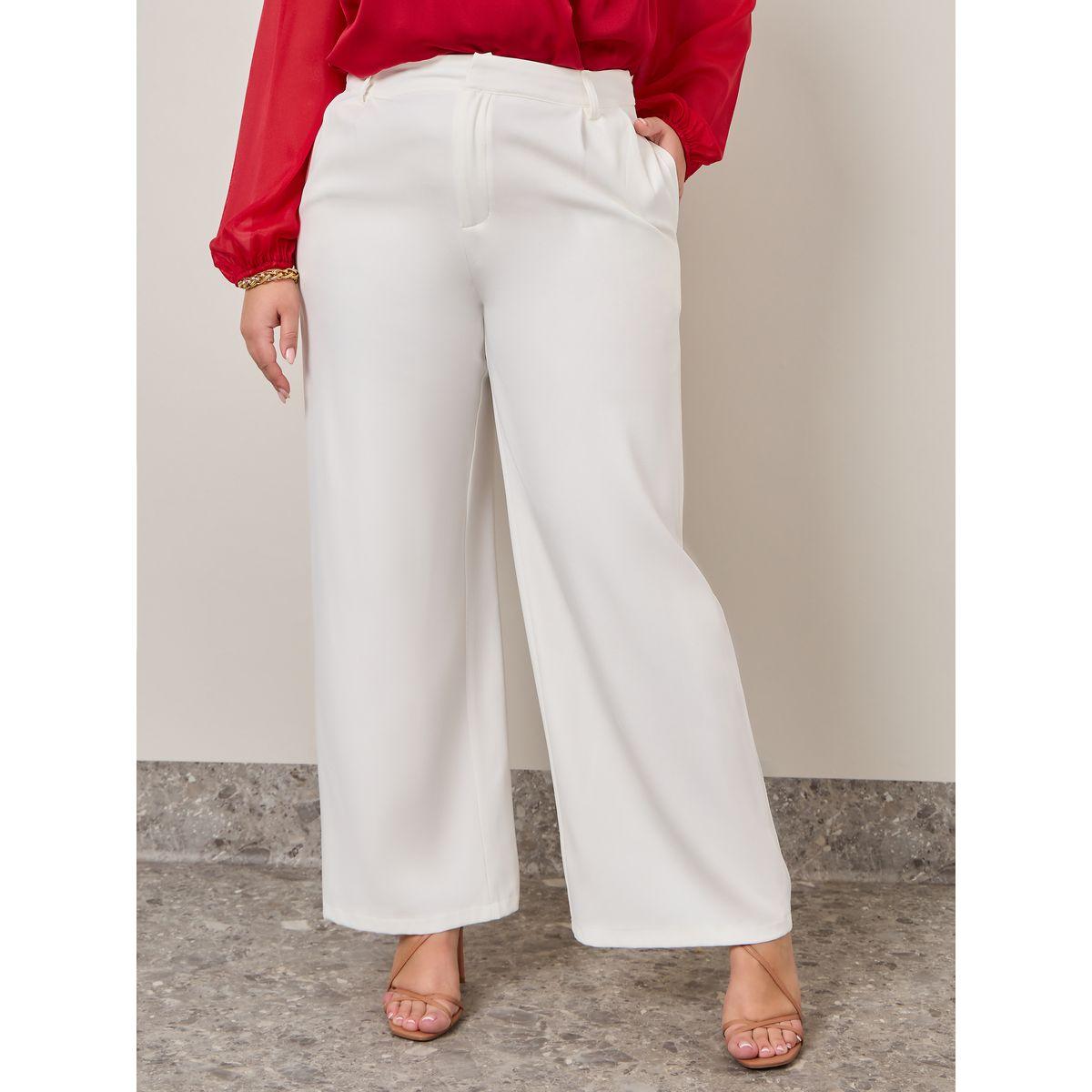 بنطال سادة واسع الأرجل-women-clothing-bottoms-trousers-image-4