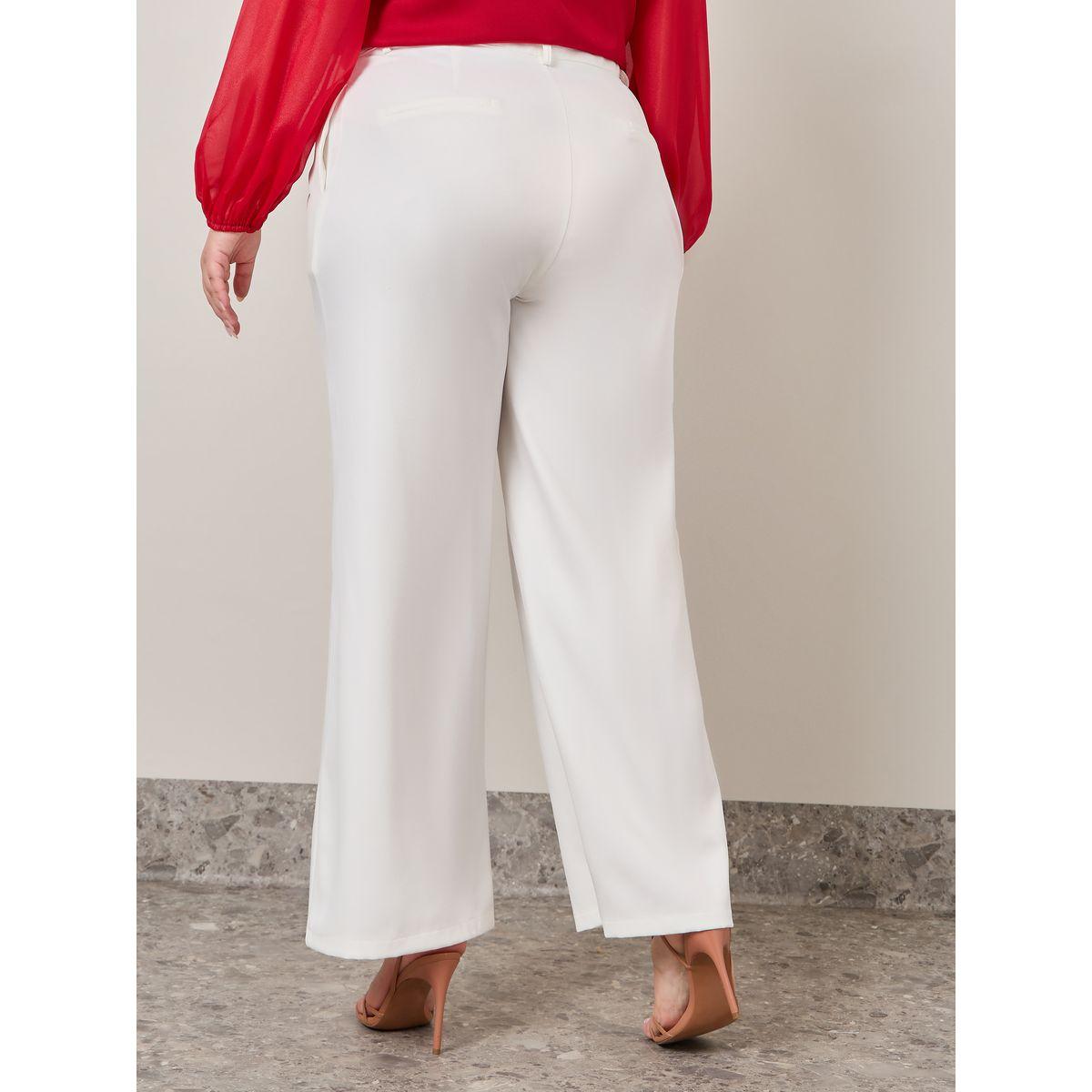 بنطال سادة واسع الأرجل-women-clothing-bottoms-trousers-image-1