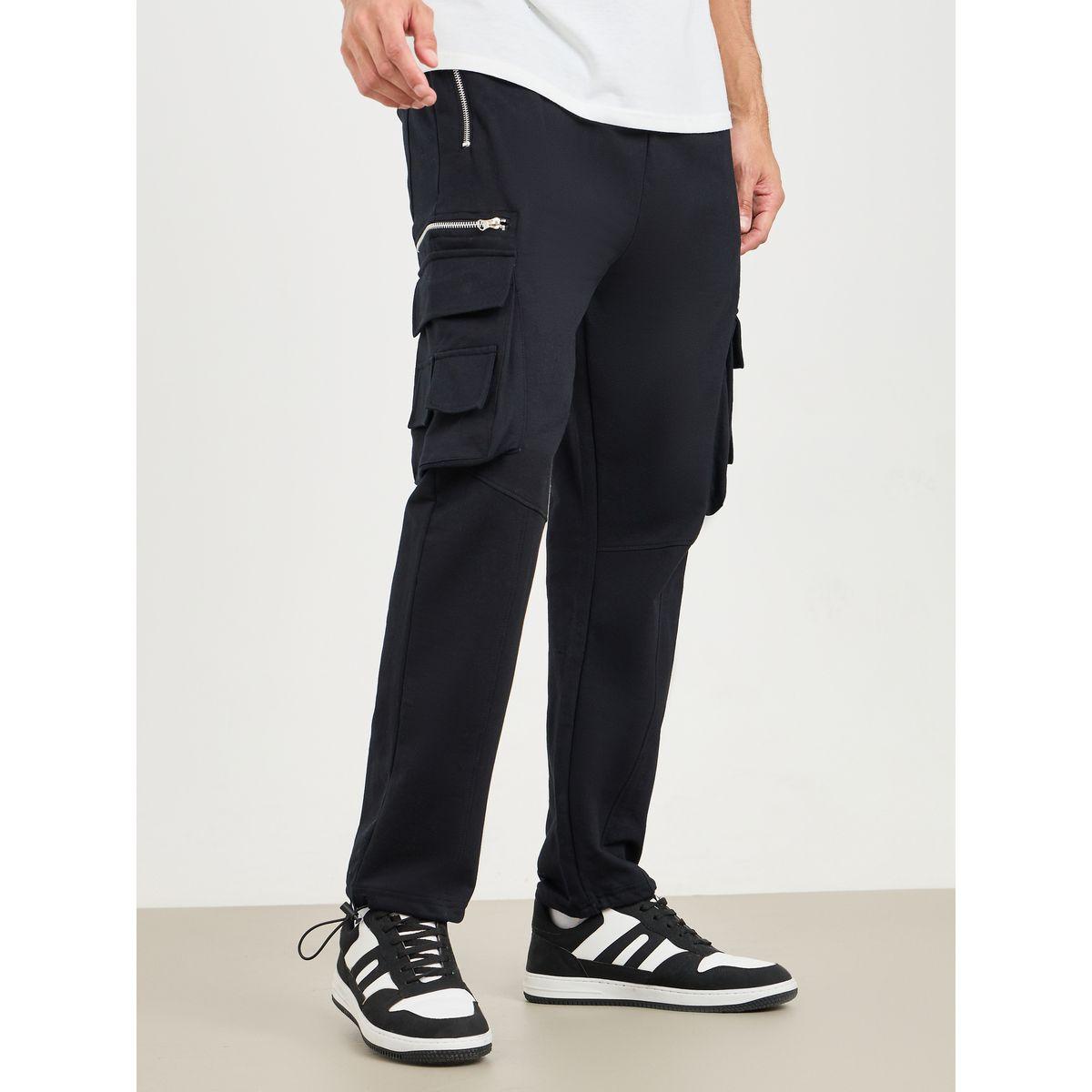 Styli Metallic Zipper Regular Cargo Jogger-men-clothing-bottoms-joggers-image-1