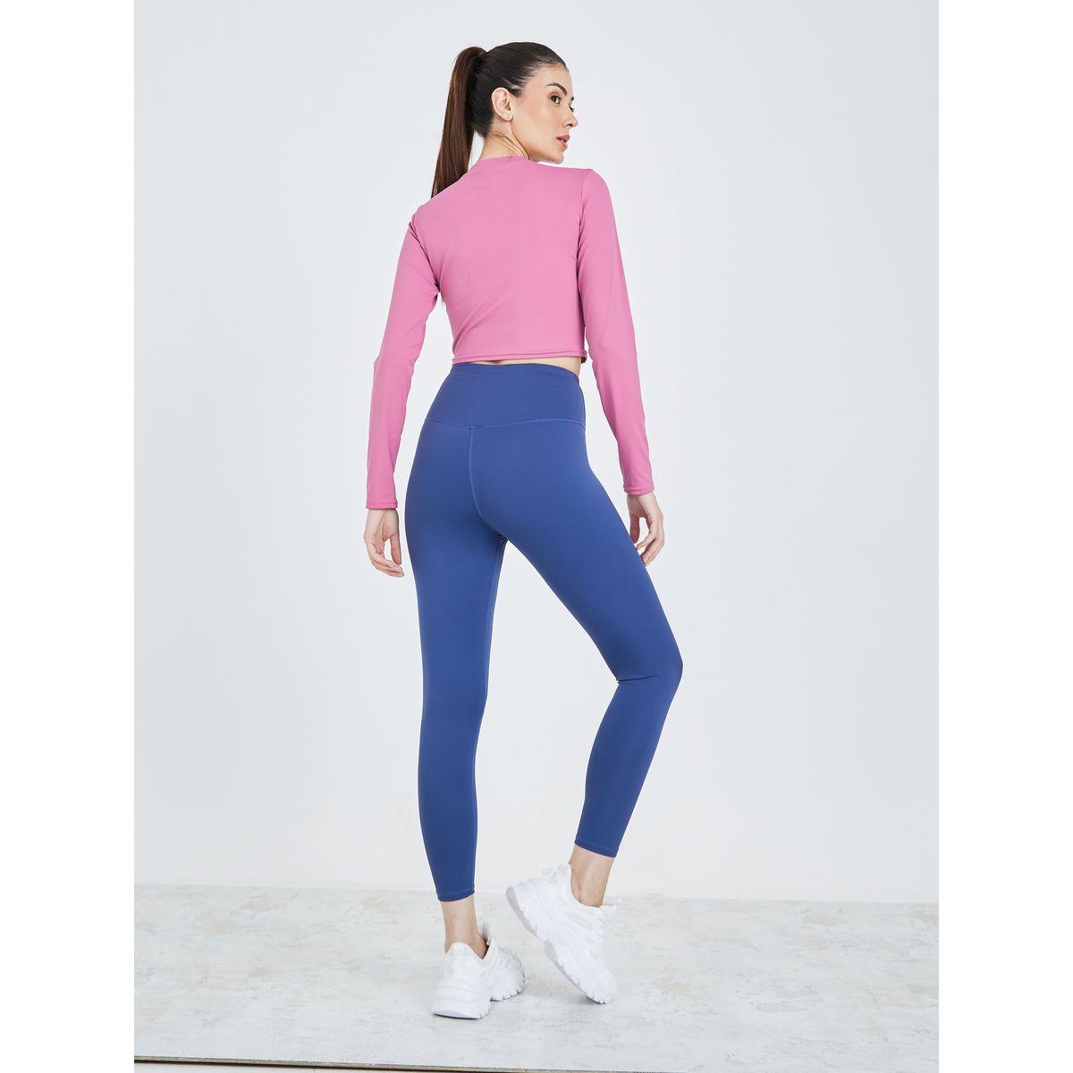 Styli Active Contour Stitch Detail Crop Top & Double Stitch Leggings Set-sports-women-clothing-trackpantsandtracksuits-image-5