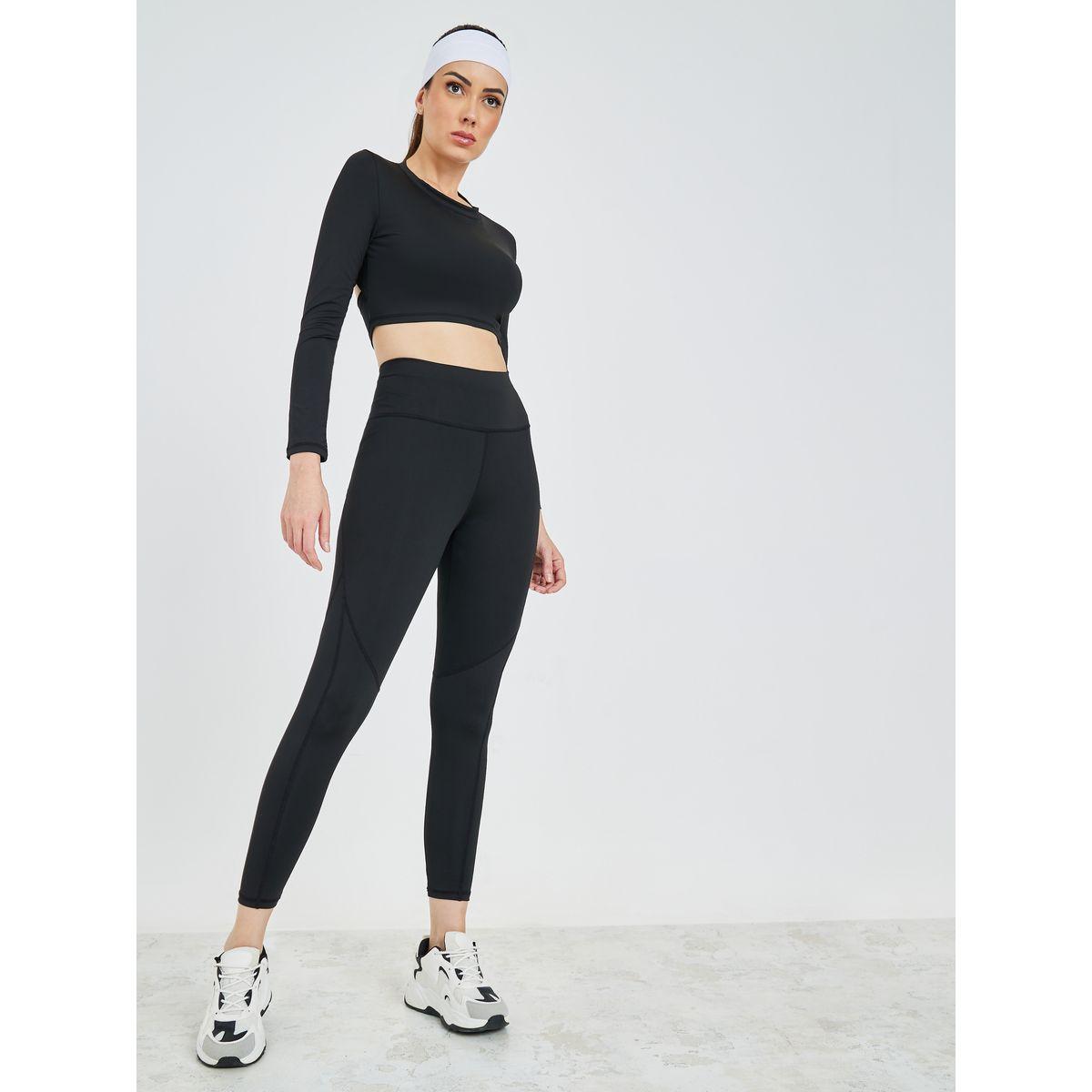 مجموعة من ( ليقنز + بلوزة قصيرة )-sports-women-clothing-trackpantsandtracksuits-image-3