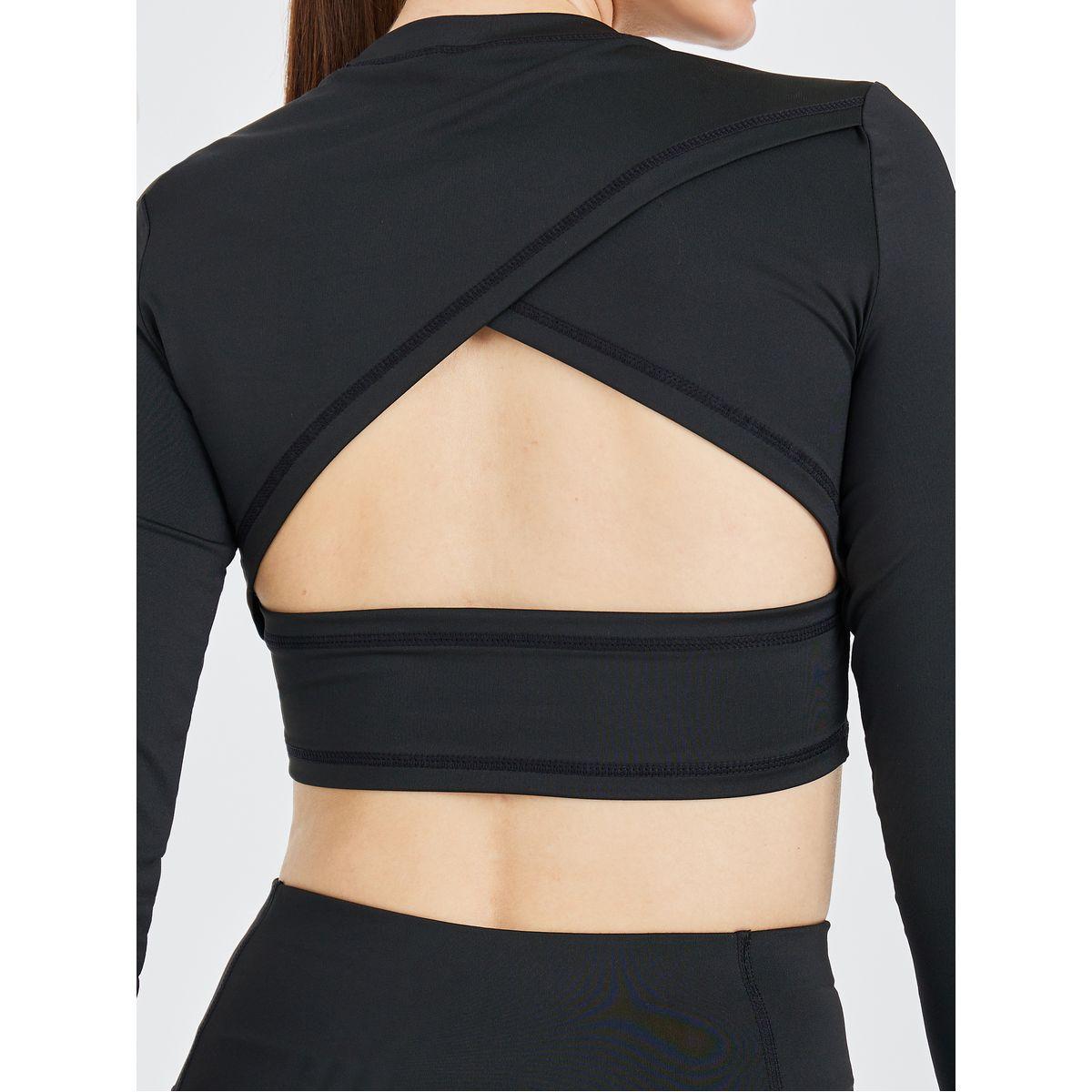 مجموعة من ( ليقنز + بلوزة قصيرة )-sports-women-clothing-trackpantsandtracksuits-image-6