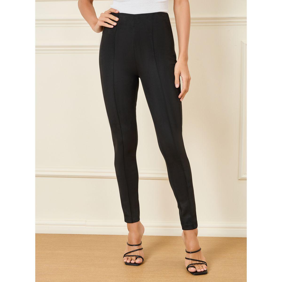 Styli Suede Pintuck High Rise Leggings-women-clothing-bottoms-trousers-image-1