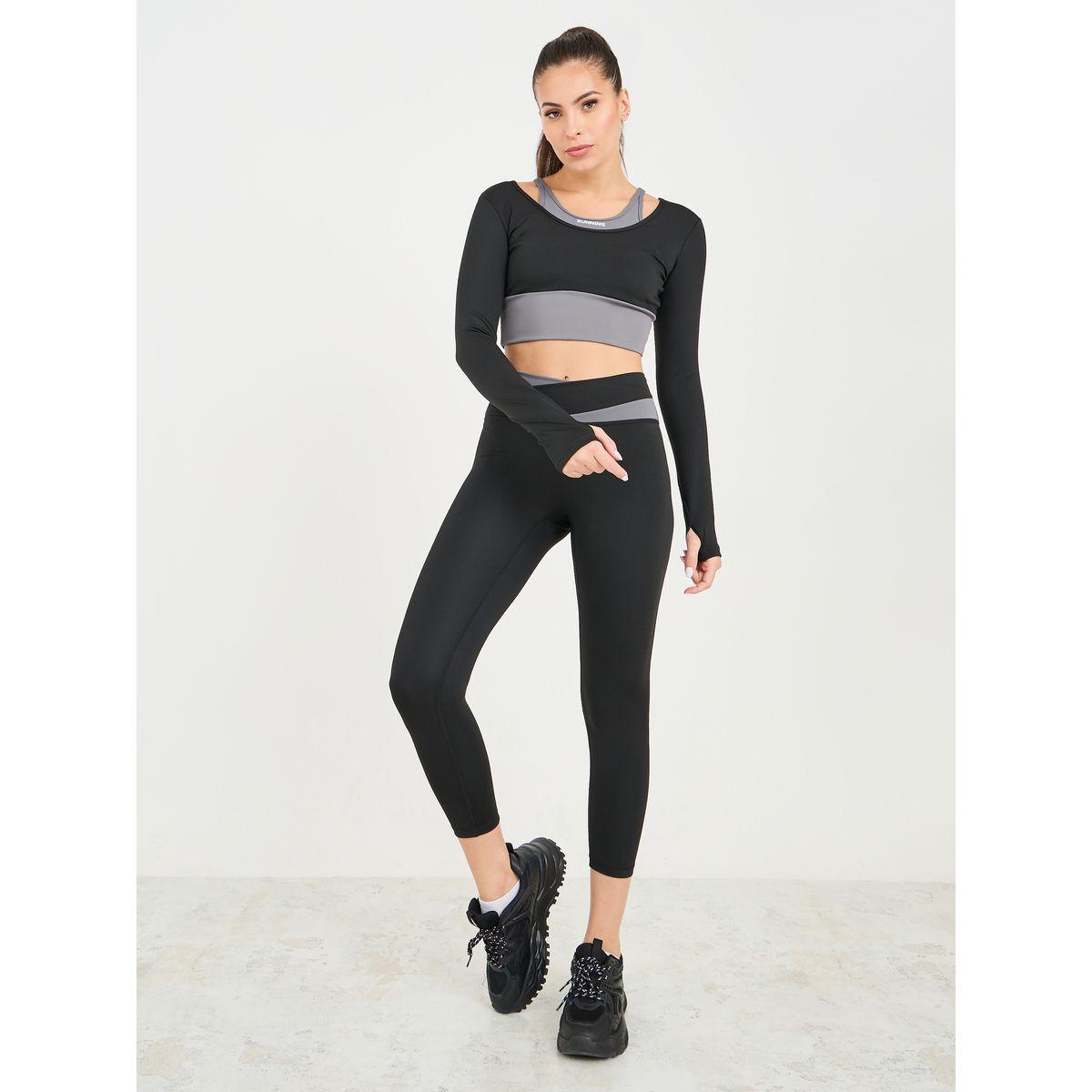 مجموعة من ( ليقنز + صدرية )-sports-women-clothing-trackpantsandtracksuits-image-1