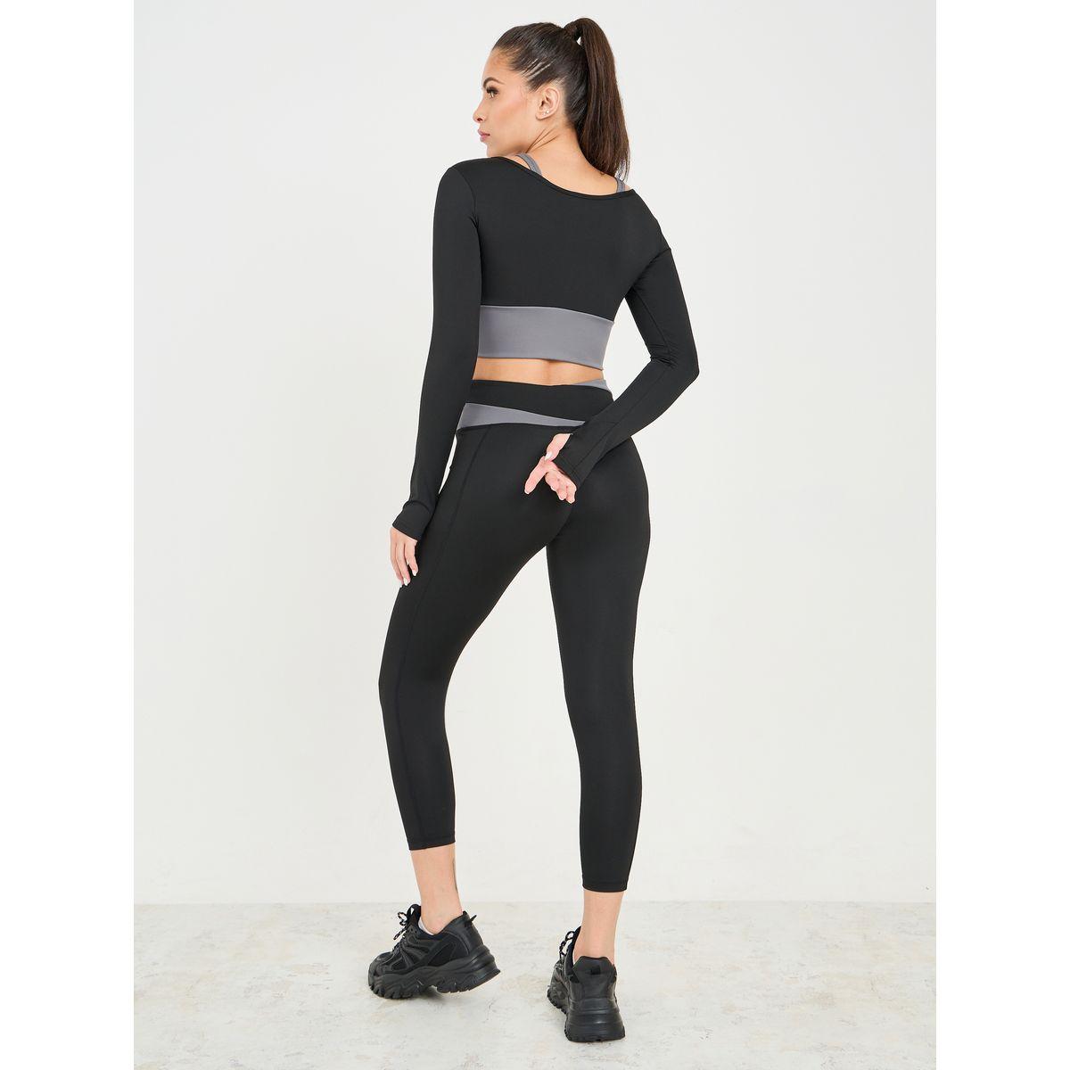 مجموعة من ( ليقنز + صدرية )-sports-women-clothing-trackpantsandtracksuits-image-7