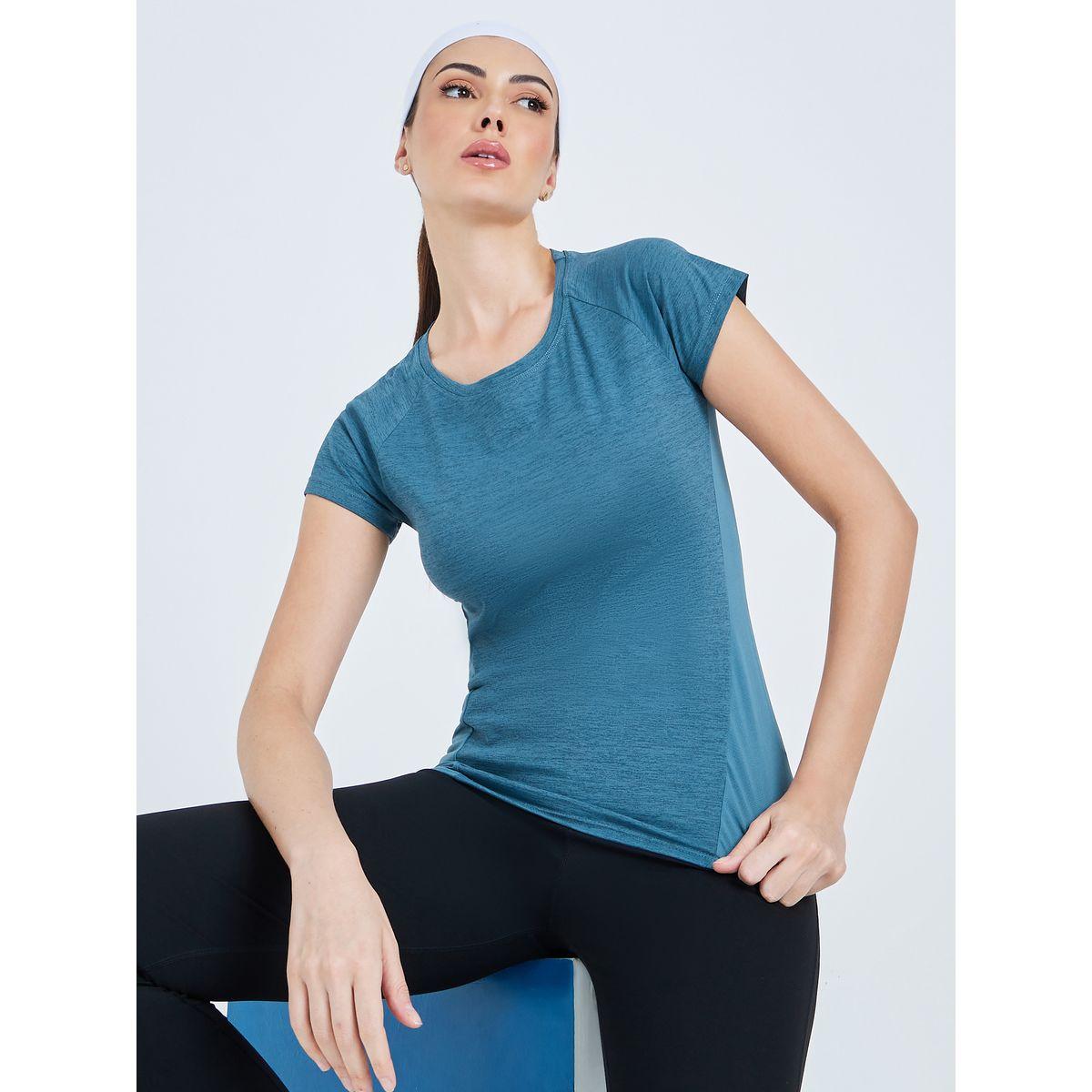 بلوزة رياضية بنسيج الميلانج-women-clothing-sportswearandactivewear-tshirtsandvests-image-6