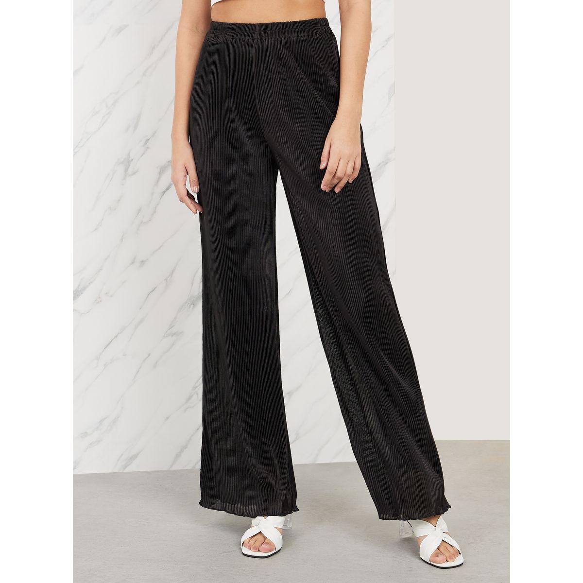 بنطال بارجل واسعة وخصر مطاطي-women-clothing-bottoms-trousers-image-2