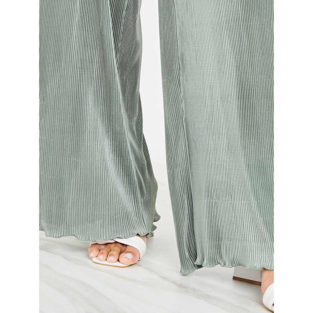 Styli Plisse Wide Leg Pants with Elastic Waistband-women-clothing-bottoms-trousers-image-3