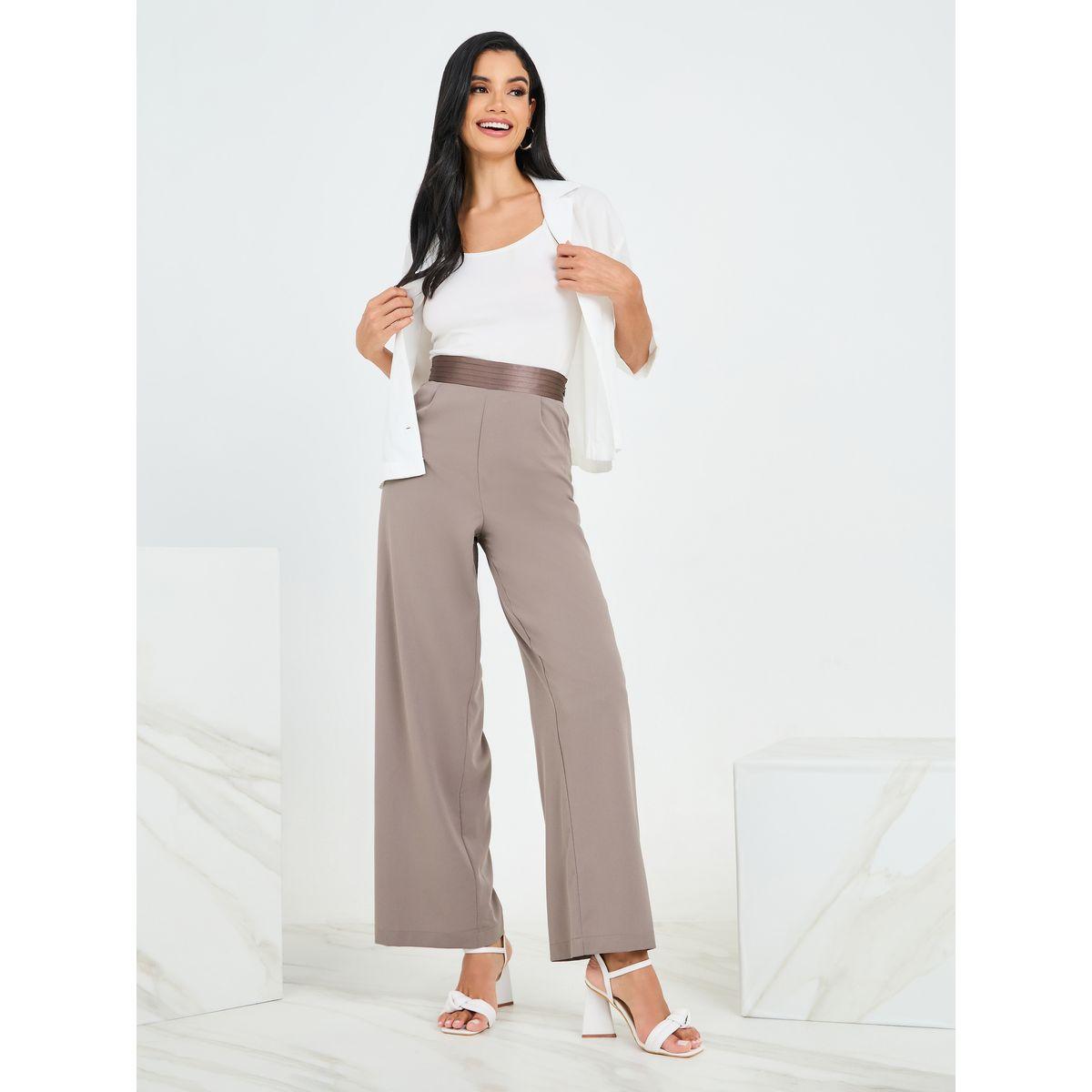 Styli Pleated Waistband Straight Leg Trouser-women-clothing-bottoms-trousers-image-2