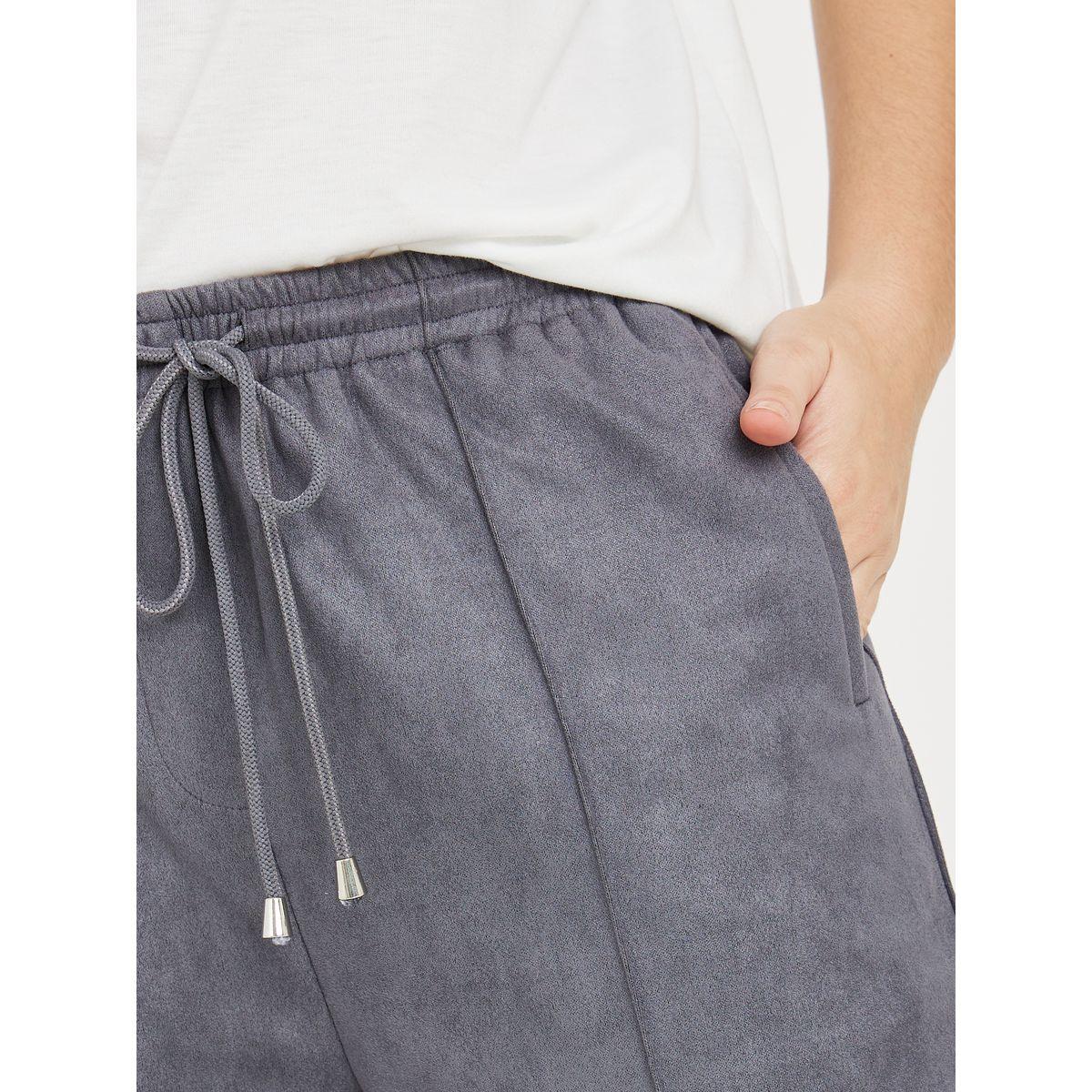 Styli Lightweight Suede Look Wide Leg Pants-women-clothing-bottoms-trousers-image-3
