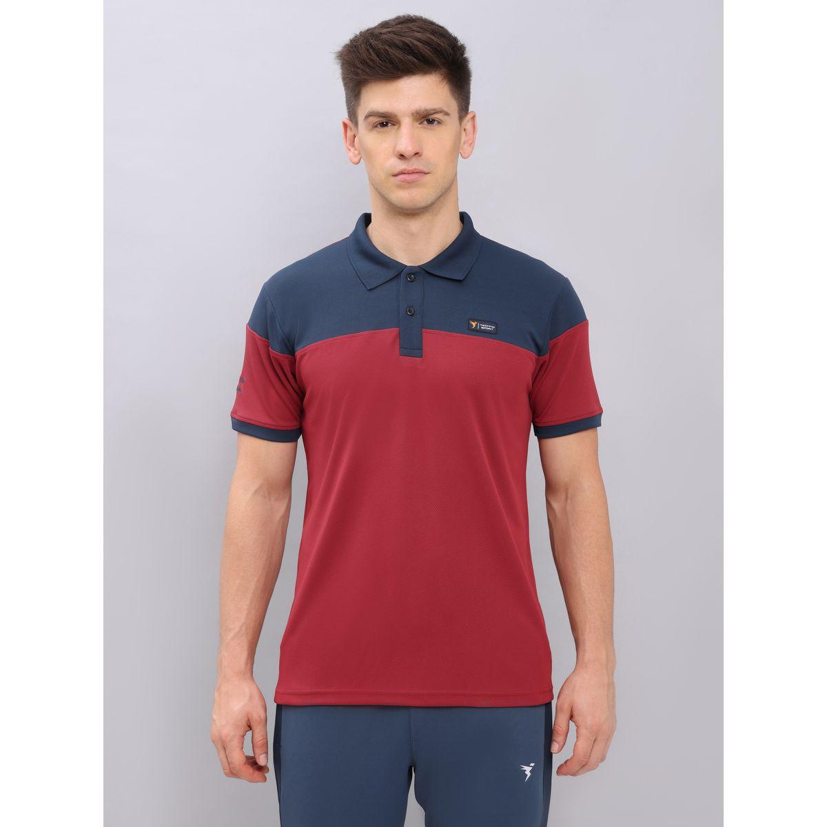 تيشيرت بولو بقصة سليم فت تكنوسبورت × ستايلي-men-clothing-sportswearandactivewear-tshirtsandpolos-image-1