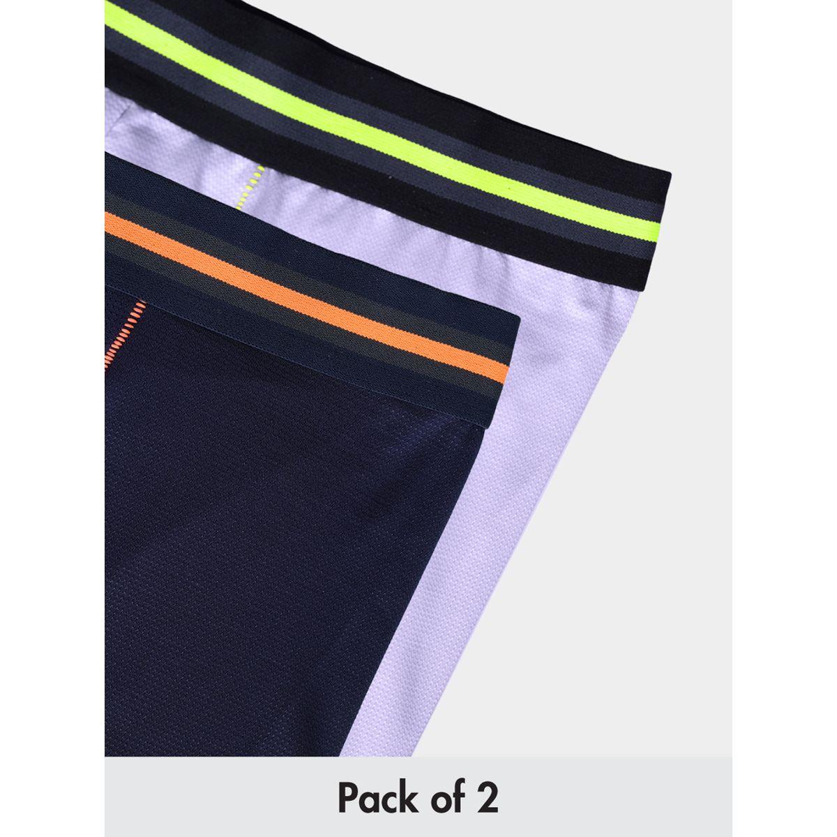 Technosport X Styli Pack of 2 - Striped Waistband Trunks-men-clothing-innerwear-underwear-image-1