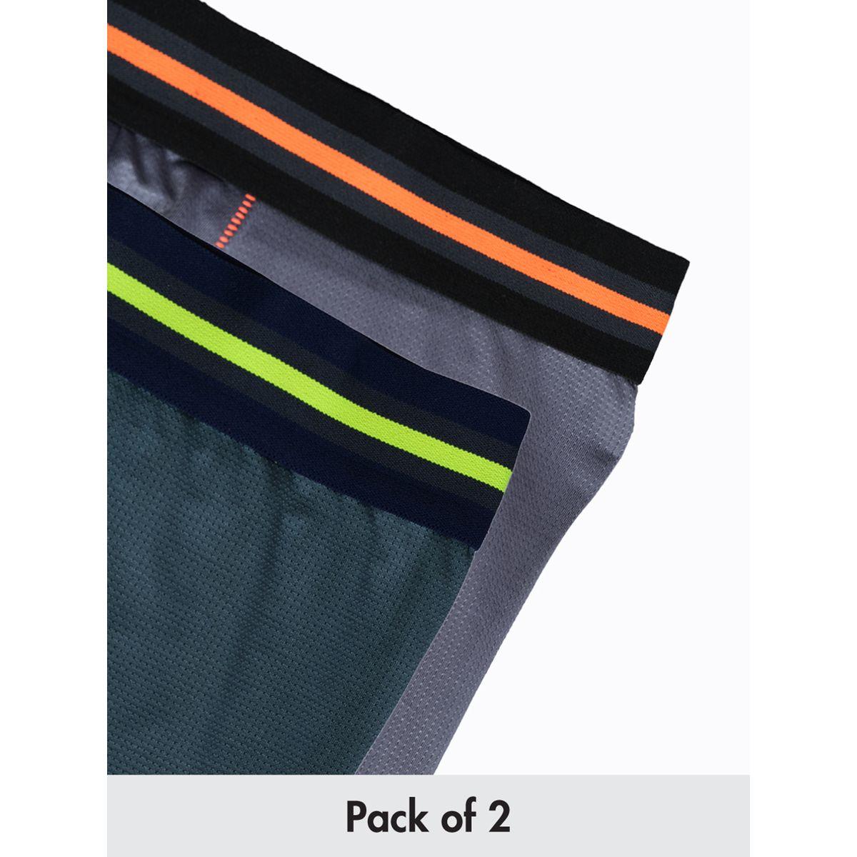 Technosport X Styli Pack of 2 - Striped Waistband Trunks-men-clothing-innerwear-underwear-image-1