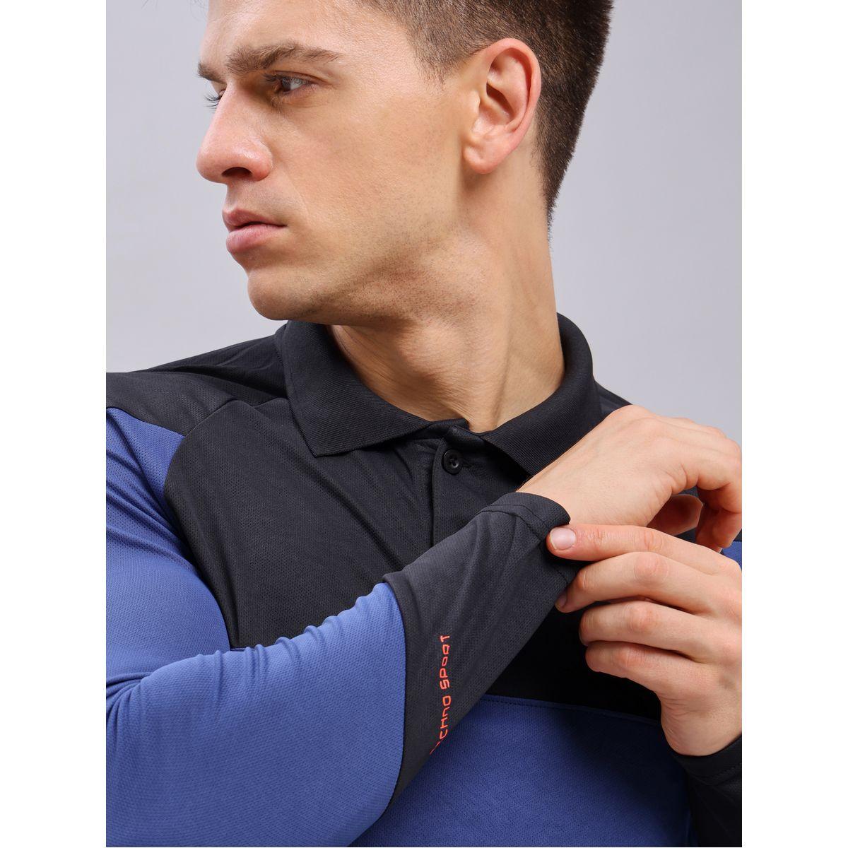 تيشيرت بولو بنمط كتل الالوان تكنوسبورت × ستايلي-men-clothing-sportswearandactivewear-tshirtsandpolos-image-2