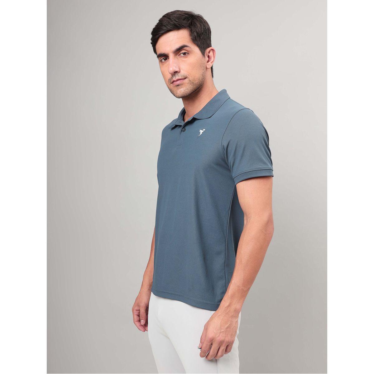 Technosport X Styli Logo Detail Round Neck Pique T-Shirt-men-clothing-sportswearandactivewear-tshirtsandpolos-image-2