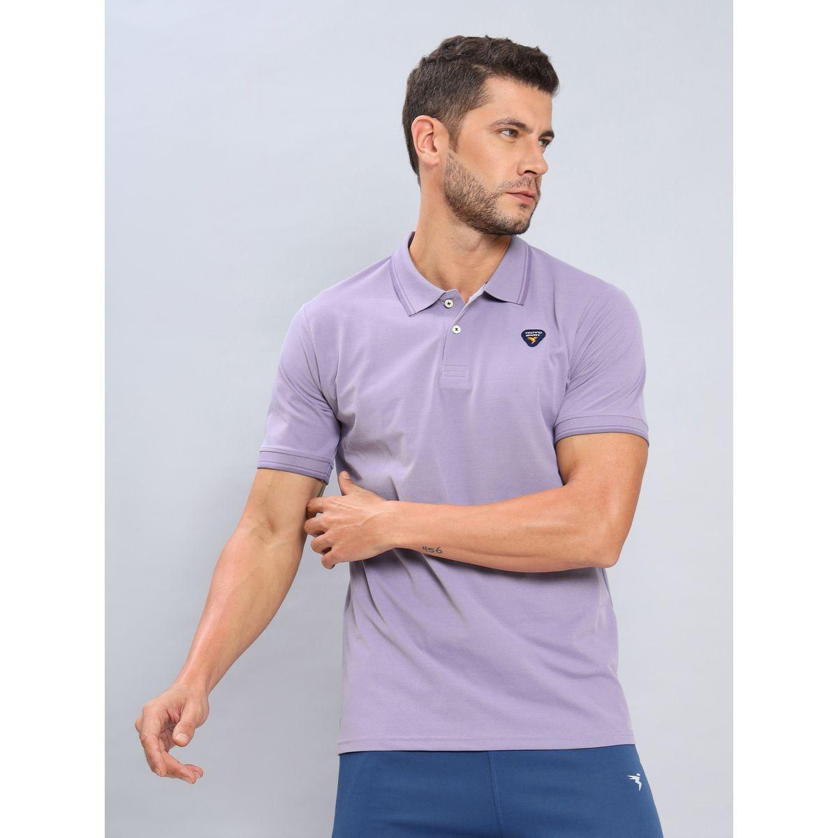تيشيرت بولو مزين بشارة تكنوسبورت × ستايلي-men-clothing-sportswearandactivewear-tshirtsandpolos-image-1