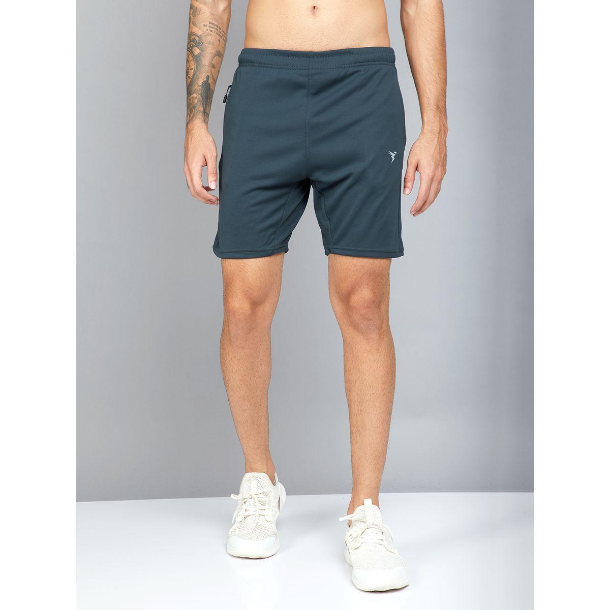 Technosport X Styli Solid Shorts with Elastic Waistband-men-clothing-sportswearandactivewear-bottoms-image-1
