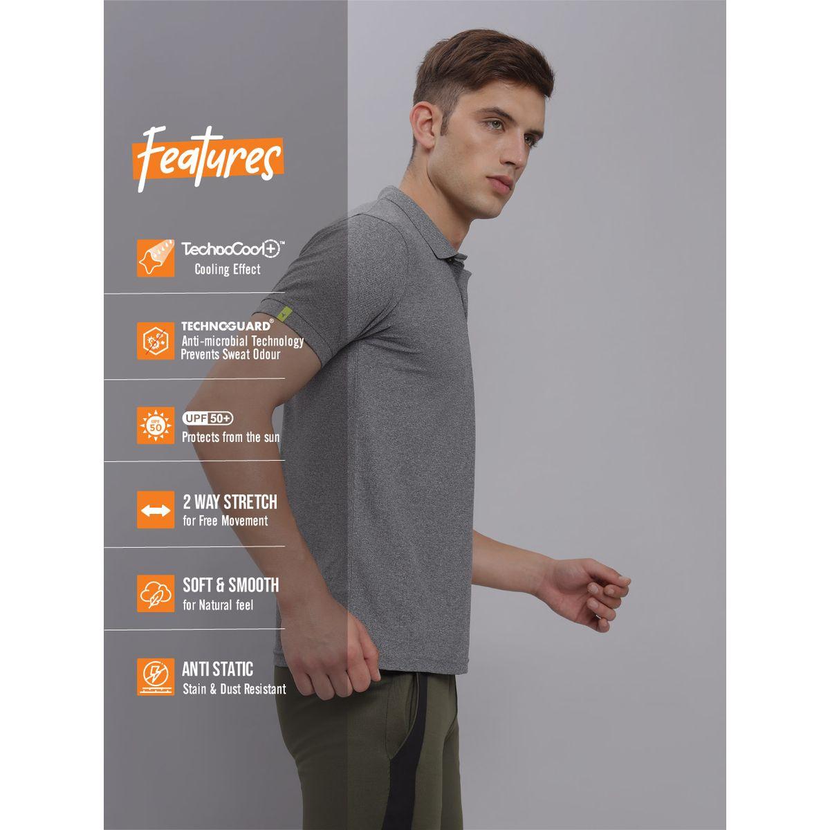 Technosport X Styli Melange Pique Regular Fit Polo-men-clothing-sportswearandactivewear-tshirtsandpolos-image-2
