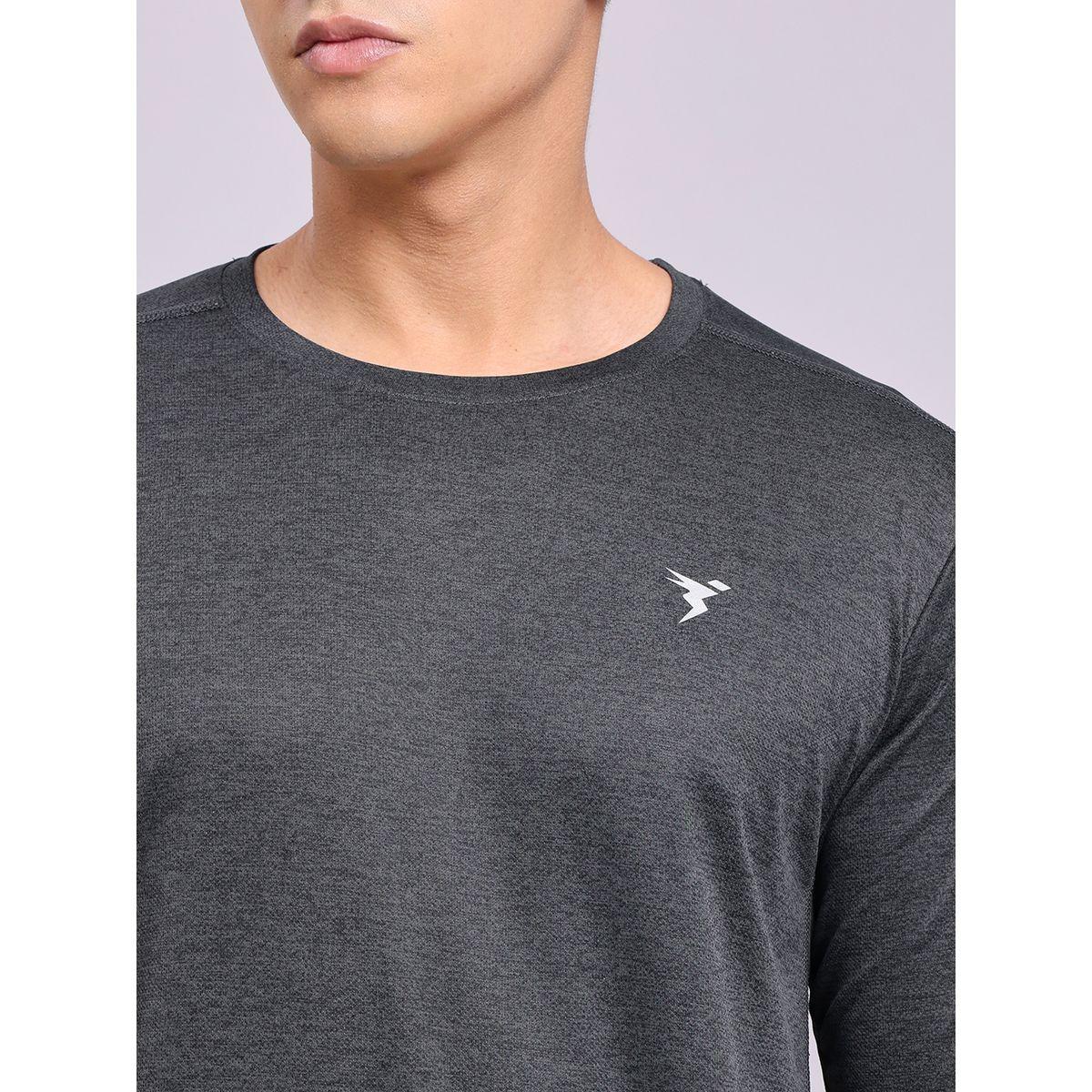 Technosport X Styli Logo Detail Melange Active Top-men-clothing-sportswearandactivewear-tshirtsandpolos-image-2