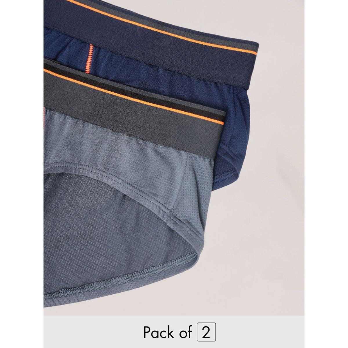 Technosport X Styli Pack of 2 - Contrast Stitch Detail Brief-men-clothing-innerwear-underwear-image-1