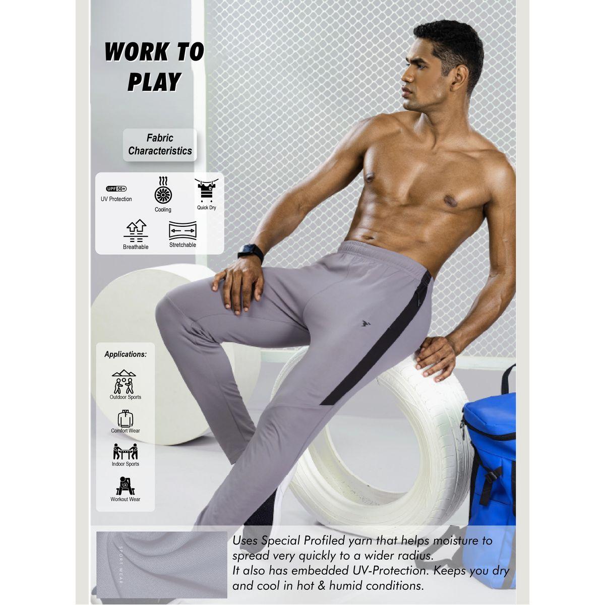 بنطال رياضي بقصة سليم فت تكنوسبورت × ستايلي-men-clothing-sportswearandactivewear-bottoms-image-1