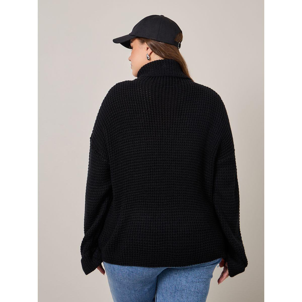 Styli Plus Oversized Chunky Knit Turtle Neck Sweater-women-winterwear-hoodiesandsweatshirts-hoodies-image-5
