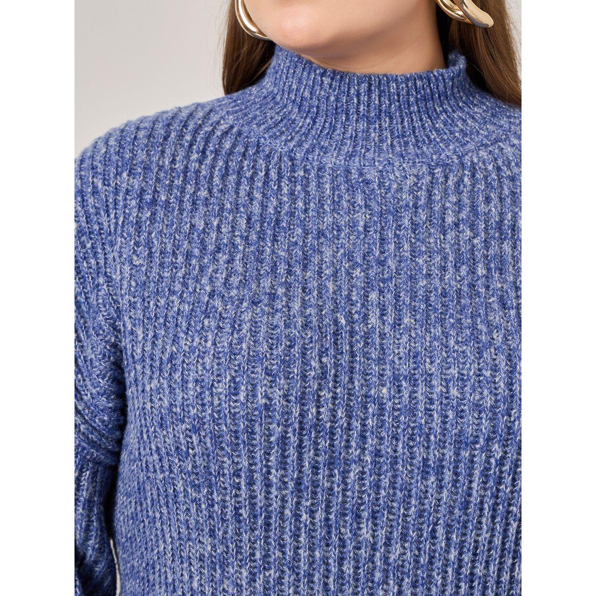 Styli Plus High Neck Mixed Yarn Sweater-women-winterwear-hoodiesandsweatshirts-hoodies-image-3