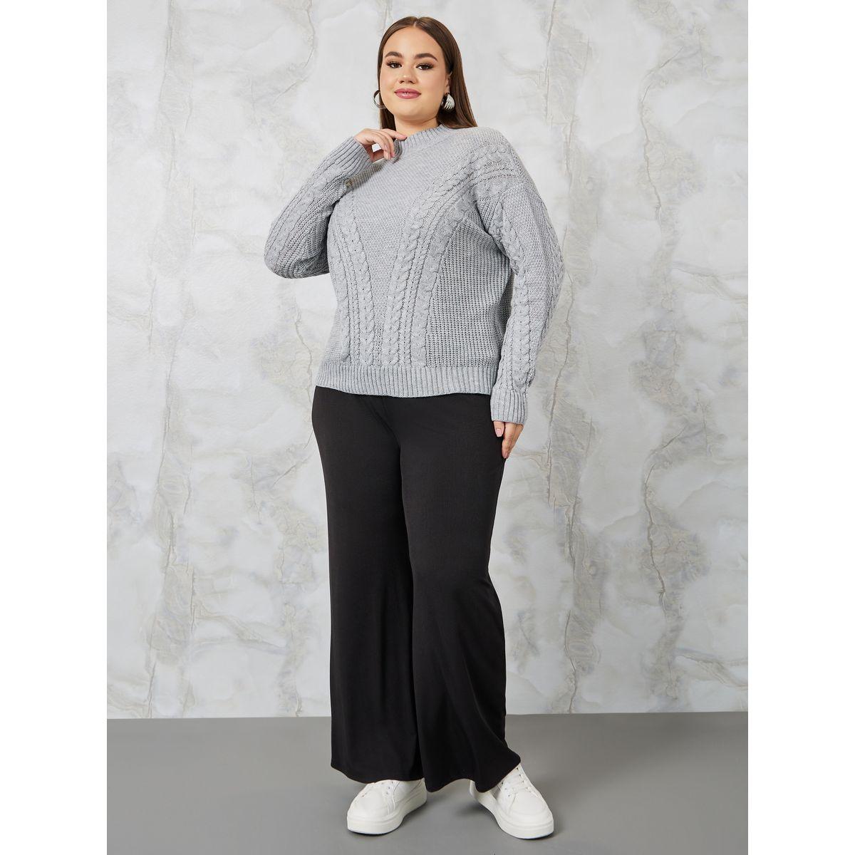 سويتر محبوك بقصة عادية-women-winterwear-hoodiesandsweatshirts-hoodies-image-2