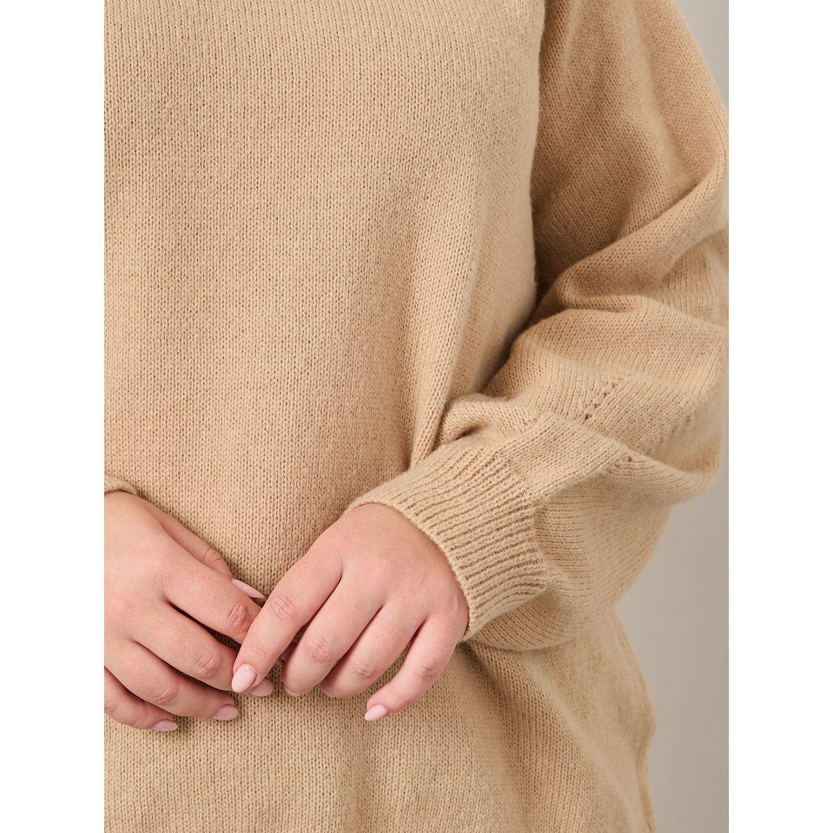 Styli Plus Solid Oversized Sweater-women-winterwear-hoodiesandsweatshirts-hoodies-image-3